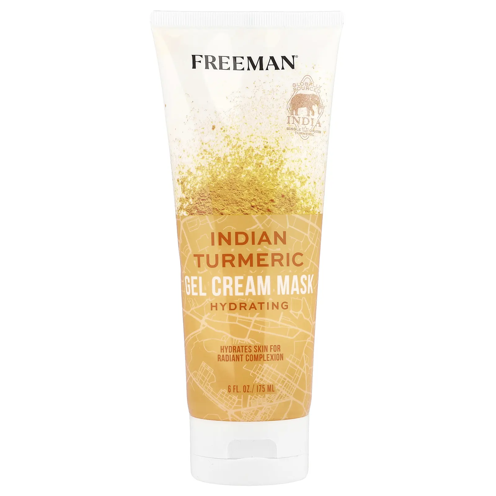 Freeman Beauty Hydrating Indian Turmeric Gel Cream Beauty Mask, 6 fl oz (175 ml)