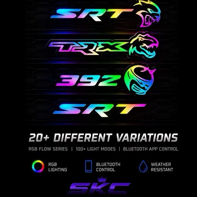 FlowSeries LED Badges Decals Vehicle Exterior Decoration Car Accessories