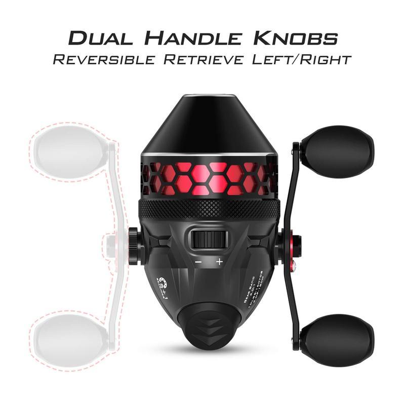 KastKing Brutus Spinning & SpinCast Combo, Fishing Rod and Reel Combo, Custom Tackle Kit, Pre-Spooled Line, Brute Tuff Blank, Stainless Steel Guide, EVA Handles, Custom Graphite Reel Seat