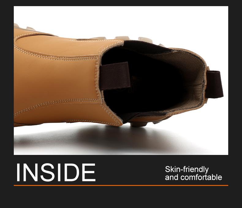 Lightweight steel toe brown anti slip work shoes - splash proof, smash proof, puncture proof, breathable safety shoes SpringStatements