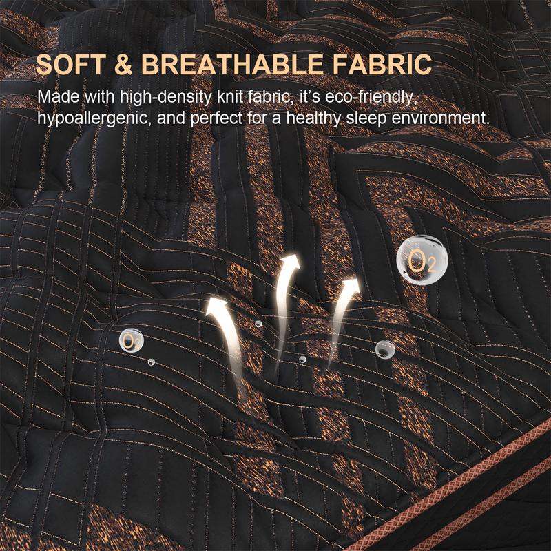 14"12" Twin Full Queen King Size Mattress in a Box Hybrid Spring Memory Foam, Medium Firm Ergonomic Mattress