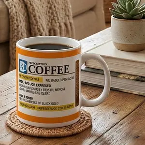 The Doctor Ordered COFFEE!Hilarious Coffee Cup Gift for Mom Tea Mug, Funny Gift,Mug for Work Coffee Cup Drinkware