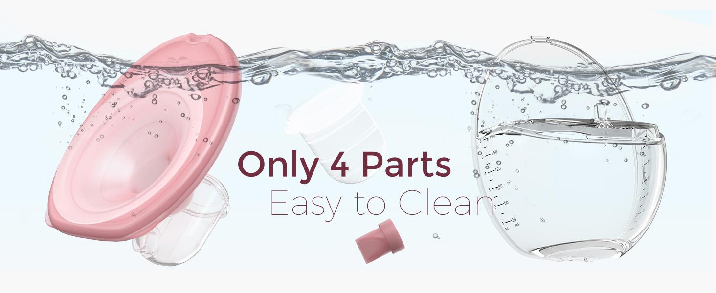 Momcozy  Hands-Free Mobile Breast Pump | M6, Wearable Breast Pump, Ideal Rhythm, DoubleFit Flange, Better Fit, More Discreet, 3 Modes and 9 Levels, 24mm - 2 Pack Comfort Red