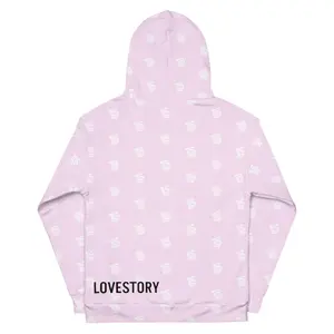 Baby Pink LS Unisex cotton hoodie