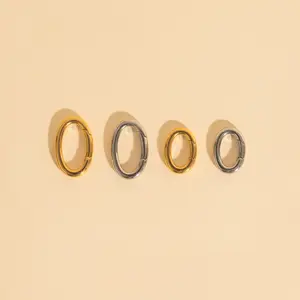 Oval Necklace Charm Clasp Oval Necklace Charm Clasp