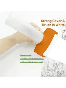 White wall paint, wall repair paint with roller brush, used to remove graffiti, scratches, yellowing, stains, etc.