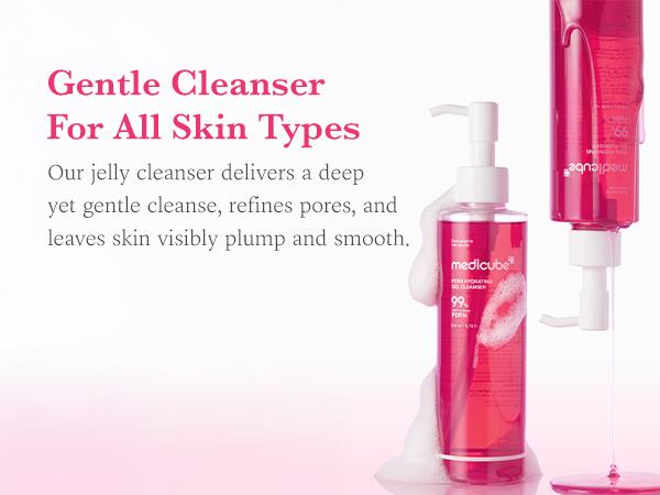 [medicube] PDRN Jelly to Foam Cleanser | Low pH Hydrating Daily Face Wash for All Skin Types | With PDRN, Collagen & LHA | Gentle Pore Care & Radiant, Balanced-Looking Skin | Korean Skincare | 200ml / 6.76 fl.oz