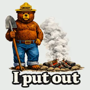 "I Put Out" Hot Peel DTF Transfer - Humorous High-Quality Ready-to-Press Design for T-Shirts & Bags - Perfect for Fun Textile Applications