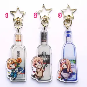 Hetalia Keychain – APH Russia, Ukraine, Belarus Vodka