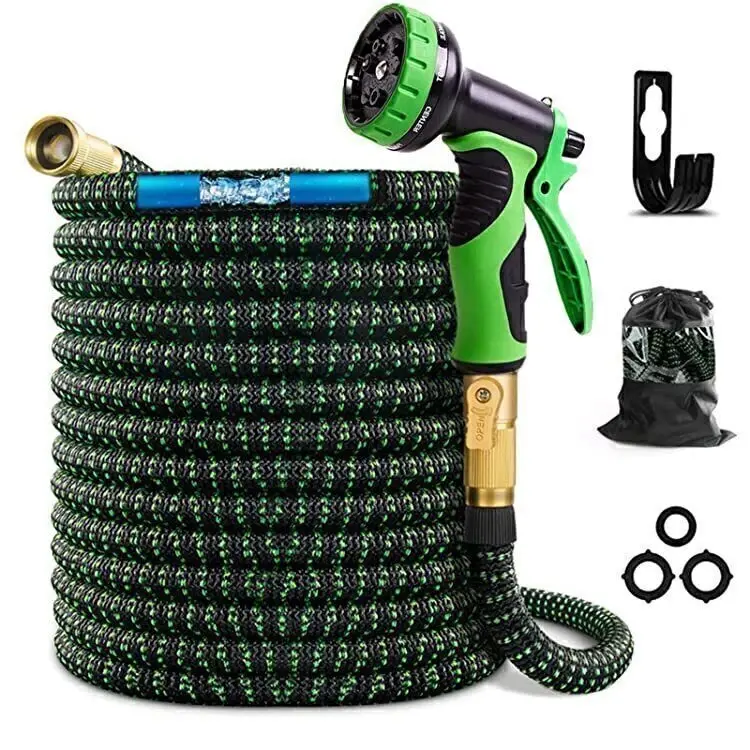 50FT Eco-Friendly Garden Hose 75/100/150FT - Non-Toxic Material with UV-Resistant Cover & Lead-Free Formula High Pressure Hose Flexible Water Hose