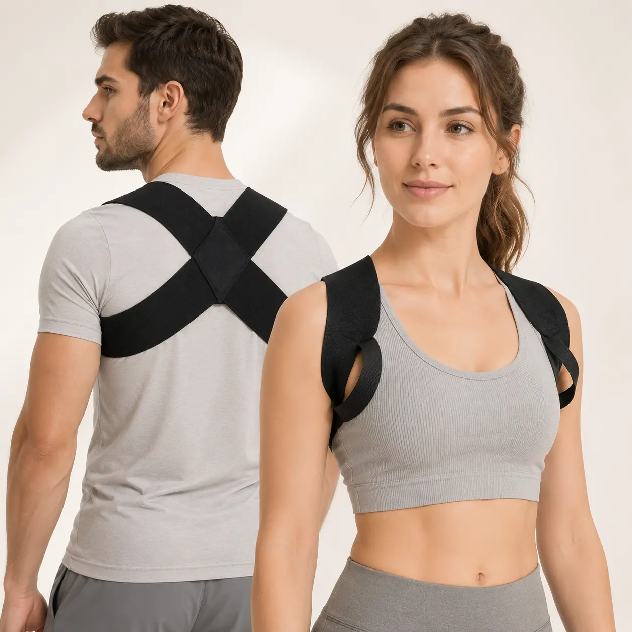 Adjustable Plus-Size Posture Corrector Brace for Men and Women, Full Back Support for Scoliosis, Spine Alignment, and Upper Back Pain Relief, Hunchback Correction