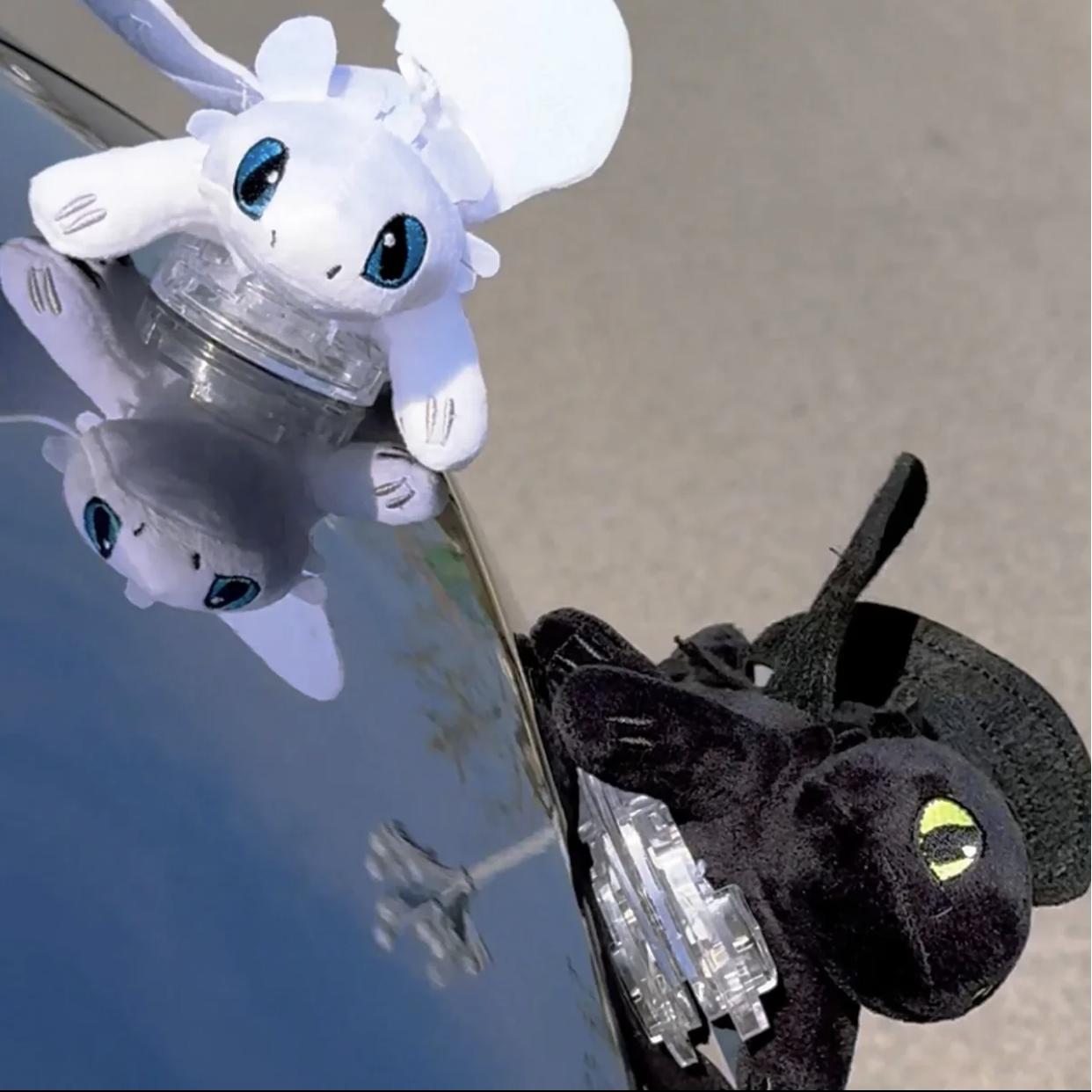 Toothless Car Exterior Decoration Wings Movable Roof Sunroof Decoration ...