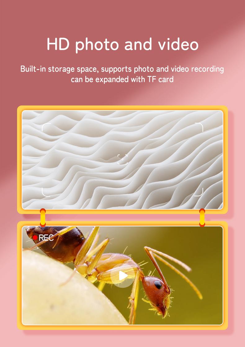 INSKAM 2025 Upgraded 4K Compound Microscope, 3" IPS Screen,100X-1000X STEM Educational Science Toys,Multiple Color,Learning tools,Christmas & Birthday Gifts for Age 5 6 7 8 9 10 11 12 Girls & Boys