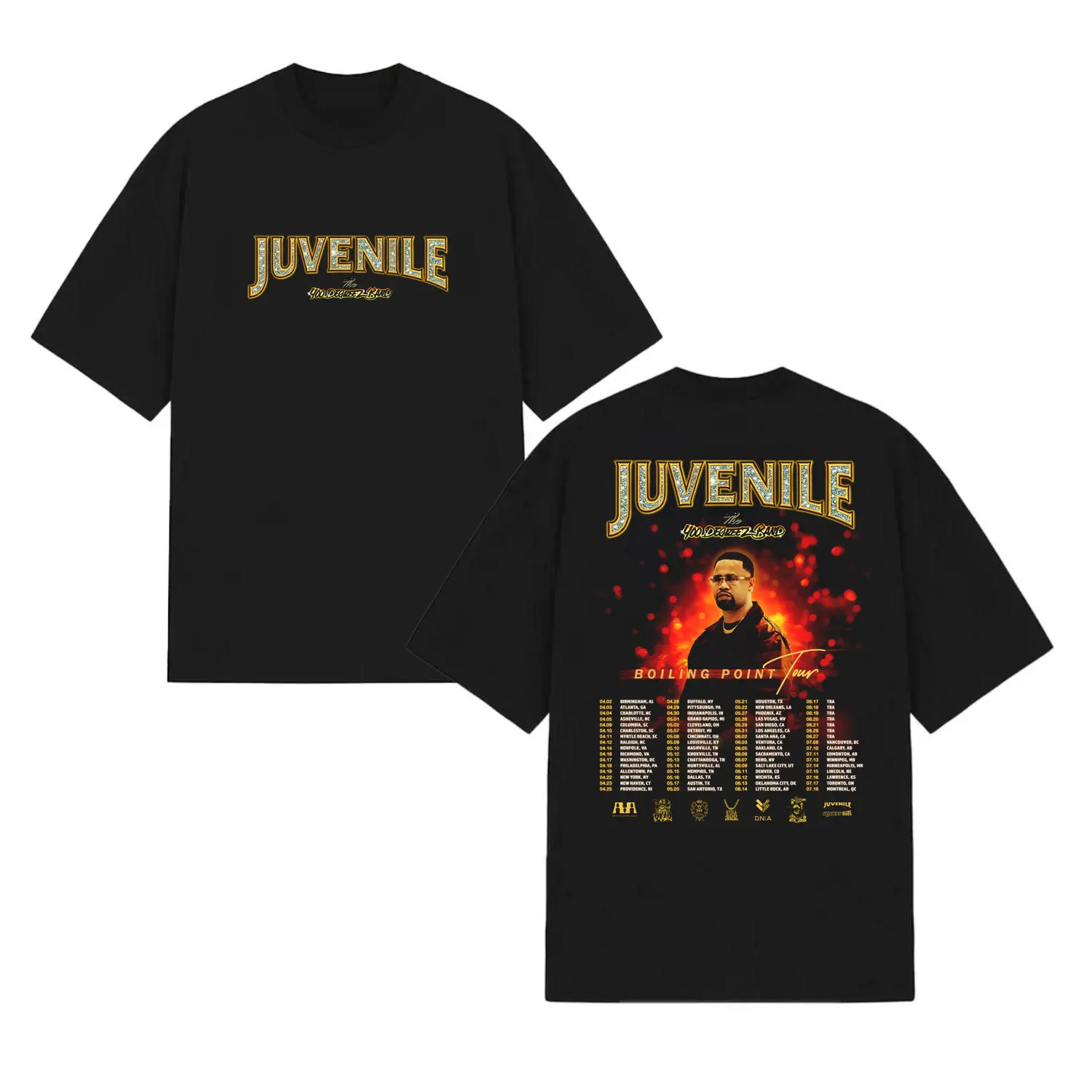 Juvenile Tour 2026 T-Shirt, The boiling point Tour Basic Graphic