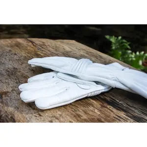 Power Ranger Leather Gloves – Screen-Accurate Long Gauntlet Cosplay Gloves