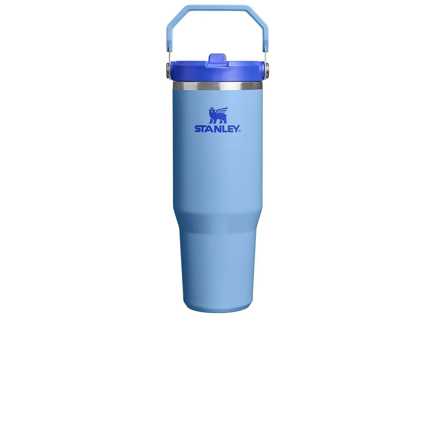 STANLEY Iceflow Flip Straw 2.0 Vacuum Insulated Stainless Tumbler - 30oz, Flip Straw Lid, Blue Sky, Tumbler Insulated Vacuum Drinkware
