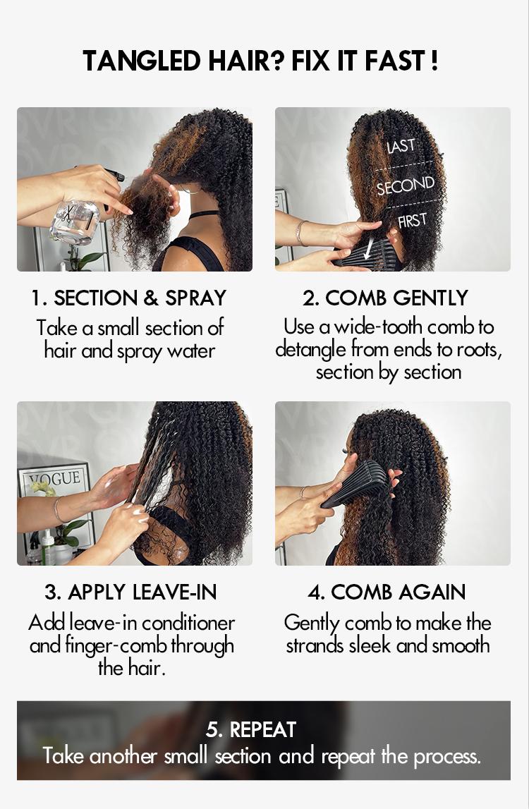 QVR #P4/27 Crochet Hair Small Kinky Curly Machine Made Feather Human Hair Extension TikTokShopBlackFriday