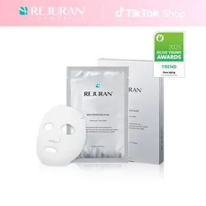 REJURAN Skin Protection Mask, c-PDRN – Hydrating and Soothing Facial Sheet Mask for Irritated, Stressed, Repairs & Restores Skin Barrier with Panthenol & Allantoin, Korean Skin Care (5-Pack)