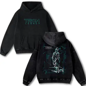 Tron Legacy Sci-Fi Streetwear Game Shirt, RPG action Video anime manga Games movie Streetwear graphic tees Vintage unisex top Cotton Menswear