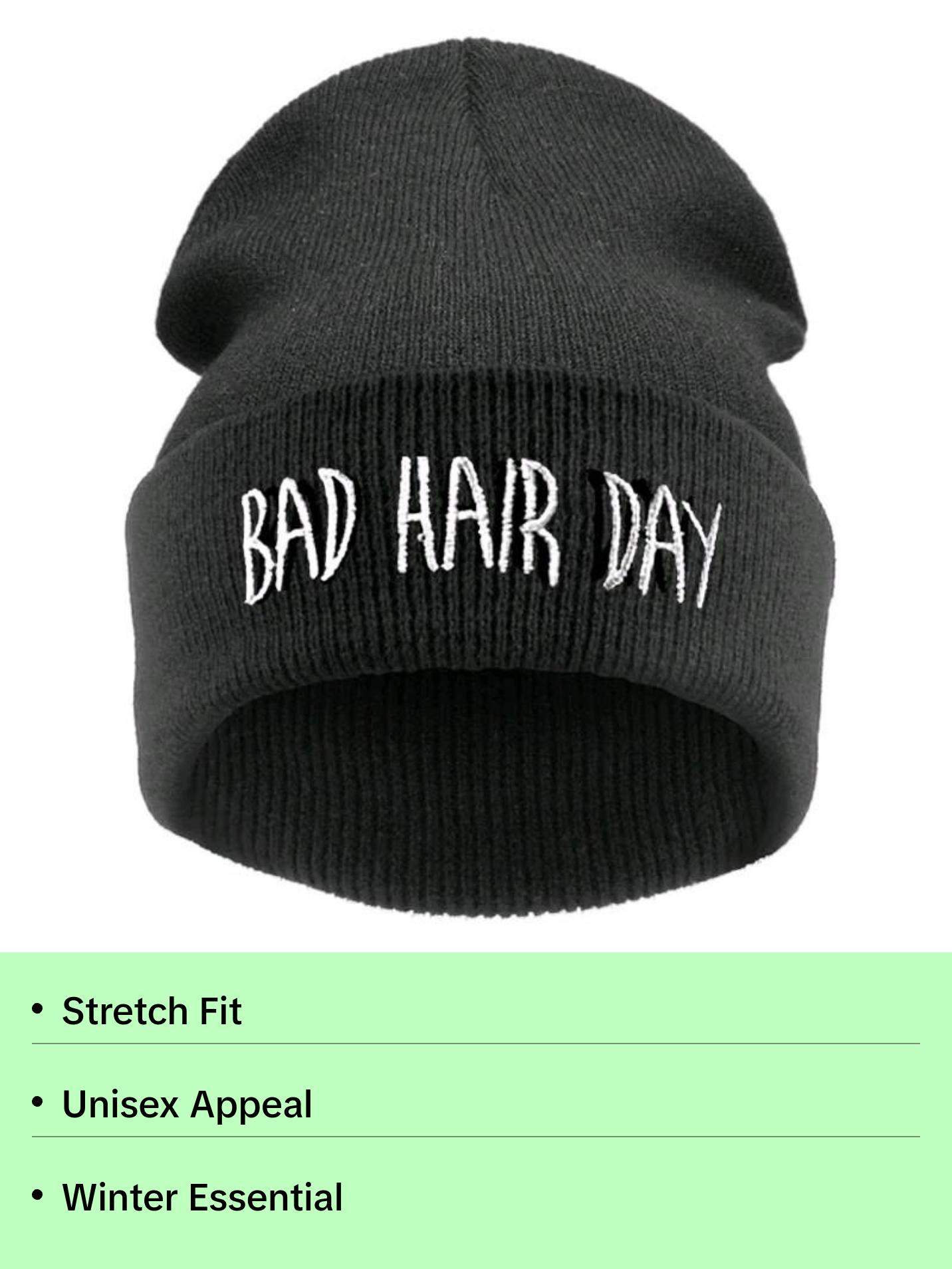 Bad Hair Day Knit Sweater Beanie Hat for Men and Women - Ultimate Comfort and Warmth