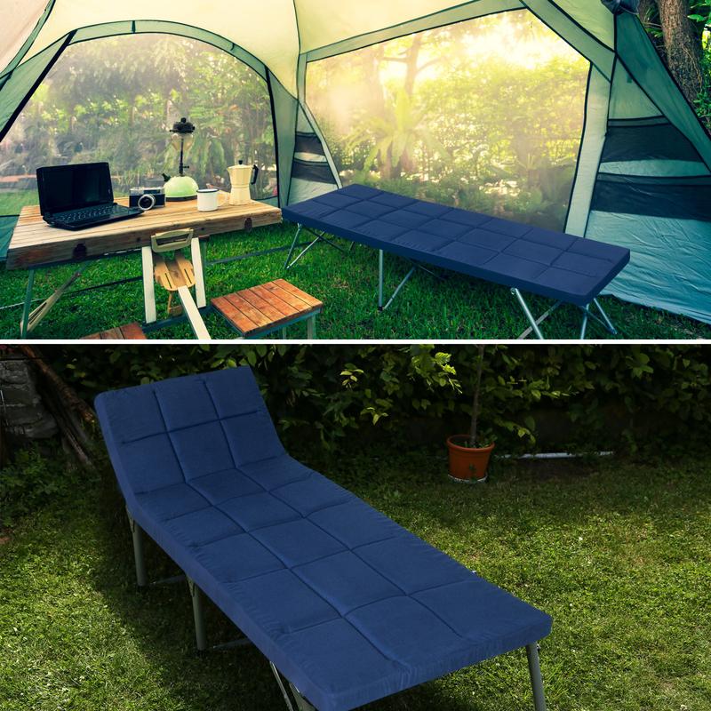 Thick Camping Cot Pad Foam Quilted Cot Mattress Topper - Ultra-Soft Breathable 75" x 30" Outdoor Sleeping Pad for Camping Cot/RV Bunk/Narrow Twin Beds #TiktokshopStockUp