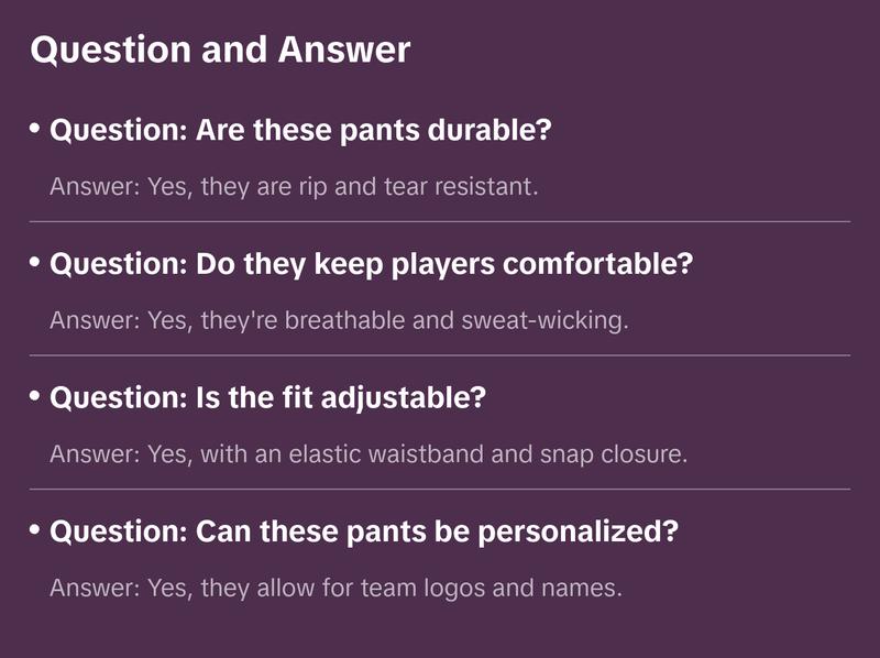 Penveer Pull-Up Youth Baseball Pants, Quarter Open Fly Boys Baseball Pants with Durable Snap & Elastic Bottom, T Ball Pants - (White) Sports Jogger Sweatpants Tracksuit Outfit