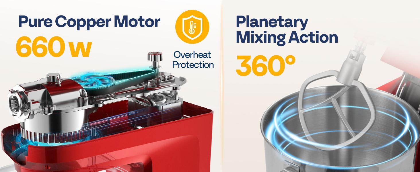 VIVOHOME 9 in 1 Multifunctional Stand Mixer with Fermentation, 6 Speed 7.5 Quart Kitchen Electric Food Mixer with Timer, Meat Grinder, Juice Blender, Vegetable Slicer, Pasta and Cookie Maker VIVOHOME 9 in 1 Multifunctional Stand Mixer with Fermentation, 6 Speed 7.5 Quart Kitchen Electric Food Mixer with Timer, Meat Grinder, Juice Blender, Vegetable Slicer, Pasta and Cookie Maker