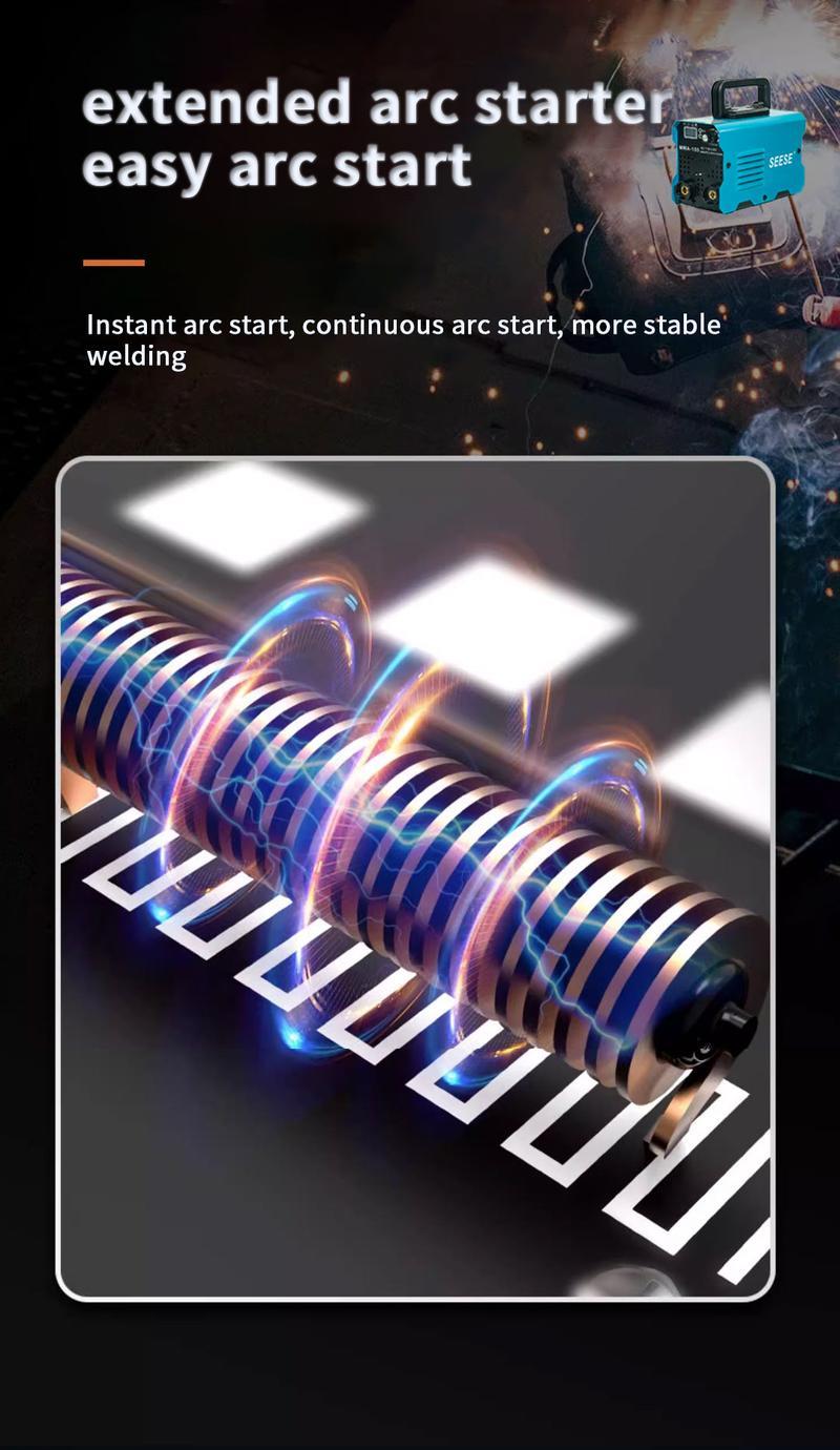 155Amp Digital  Arc Welder - Portable Stick Welder with Smart LED Display for AC 110/220V