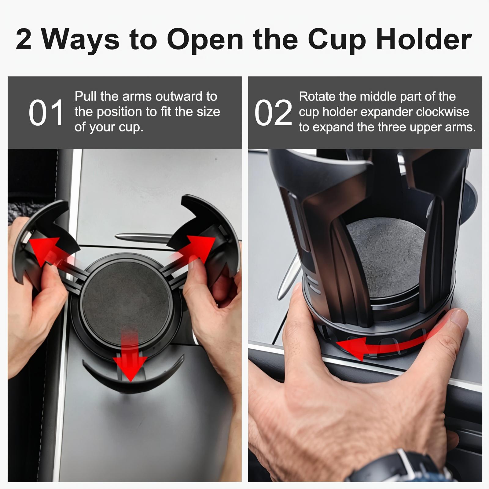 Automatic Car Cup Holder Extender, Suitable for 10-64oz Travel Thermos Flasks And Water Bottles, Various Types Of Water Bottles, Adjustable Cup Holder Base, Car Cup Holder.