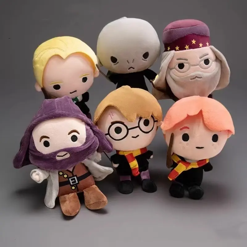Official Harry Potter Soft Plush Cushion Dolls (Draco Malfoy, Voldemort, Ron Weasley) & Hermione Keychain - Wizarding World Collectibles, Ideal Gift for Fans - Toys & Hobbies Stuffed Toys for Holiday, Back To School