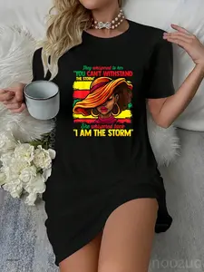 Proud Black African American Ladies Black History Month Dress