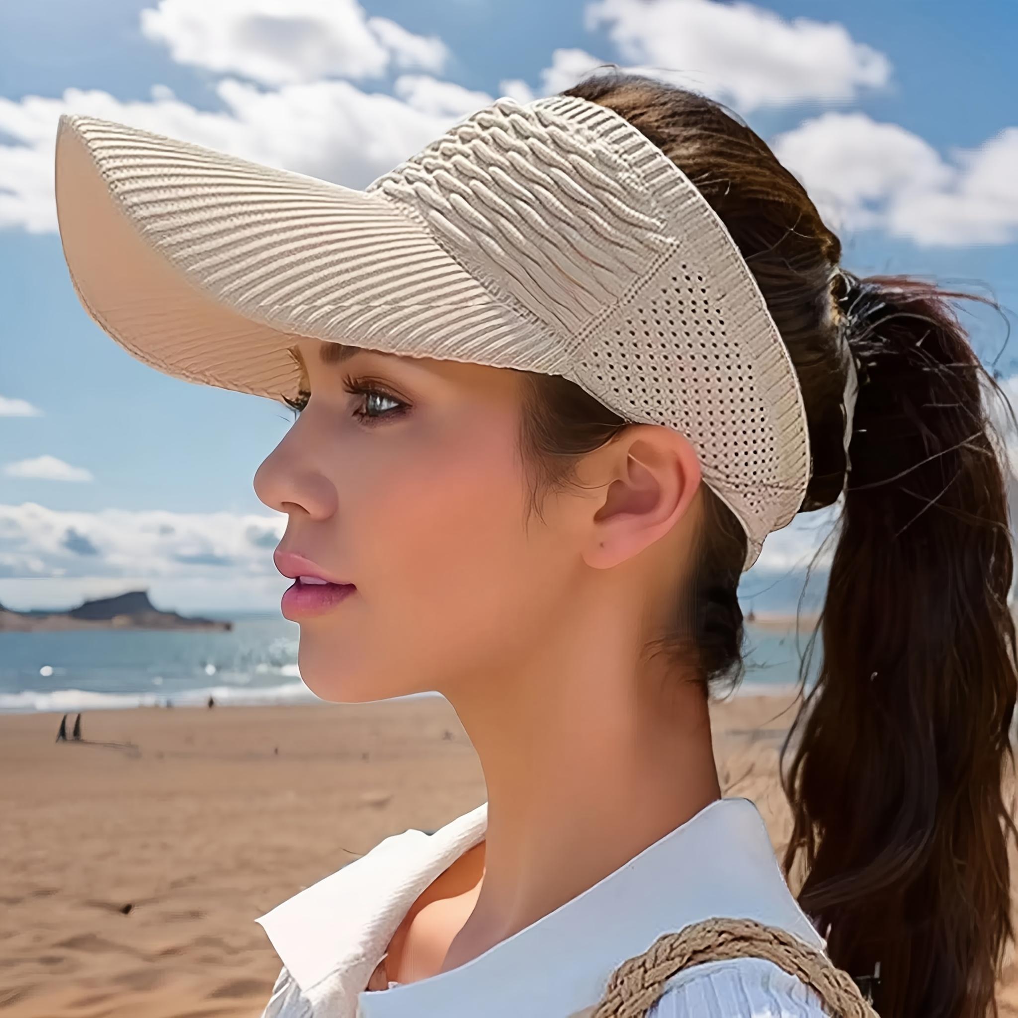 4-Piece Set - Women's Outdoor Sports Baseball Cap, Open-Top Sun Hat, Sun Protection Hat 4-Piece Set - Women's Outdoor Sports Baseball Cap, Open-Top Sun Hat, Sun Protection Hat