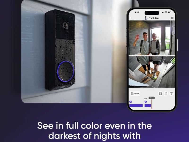 Wyze Duo Cam Doorbell — Battery + Wireless Smart Ring Doorbell Camera, Adhesive Mount, Head-and-Toe View, 2K Quality, 2-Way Talk, Color Night Vision Wyze Duo Cam Doorbell — Battery + Wireless Smart Ring Doorbell Camera, Adhesive Mount, Head-and-Toe View, 2K Quality, 2-Way Talk, Color Night Vision