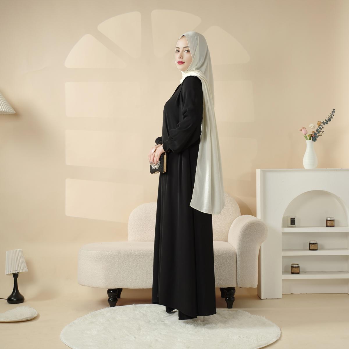 Macaron Color Shoulder Button Pullover Abaya ,black abaya,elegance,soft,daily abaya,abaya style,muslimfashion,abayafashion,jilbab,MA083 - Modest Women's Abaya Style with Elegant Design Versatile Classic Macaron Color Shoulder Button Pullover Abaya ,black abaya,elegance,soft,daily abaya,abaya style,muslimfashion,abayafashion,jilbab,MA083 - Modest Women's Abaya Style with Elegant Design Versatile Classic