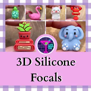 3D Silicone Focals for Beadable Pens and DIY - Pack of 1