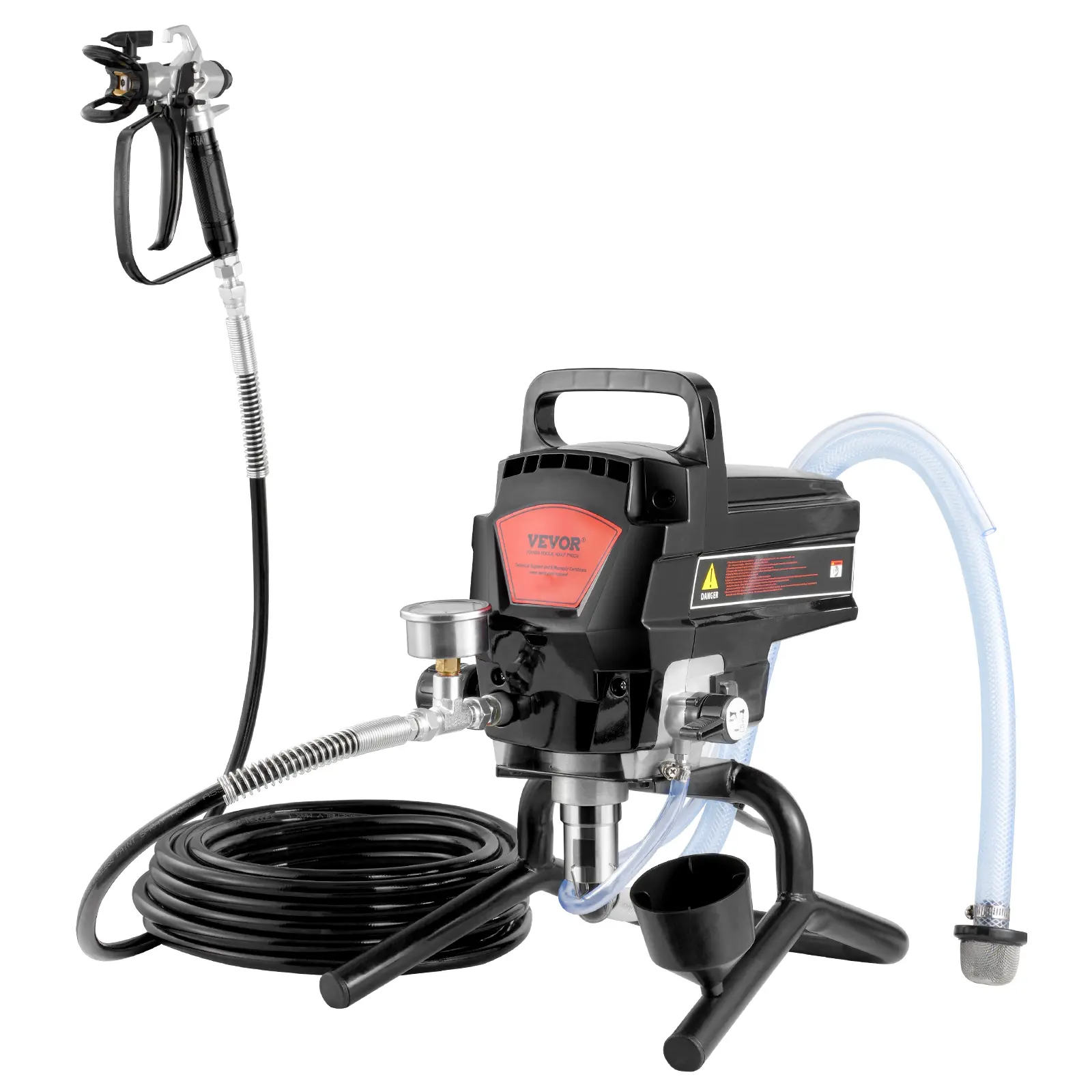【Summerfinds】VEVOR 950W Stand Airless Paint Sprayer 3000PSI High Efficiency Electric Airless SprayerHandheld Paint Sprayers for Home Interior and Exterior Furniture and FencesFine And Even Painting Effect