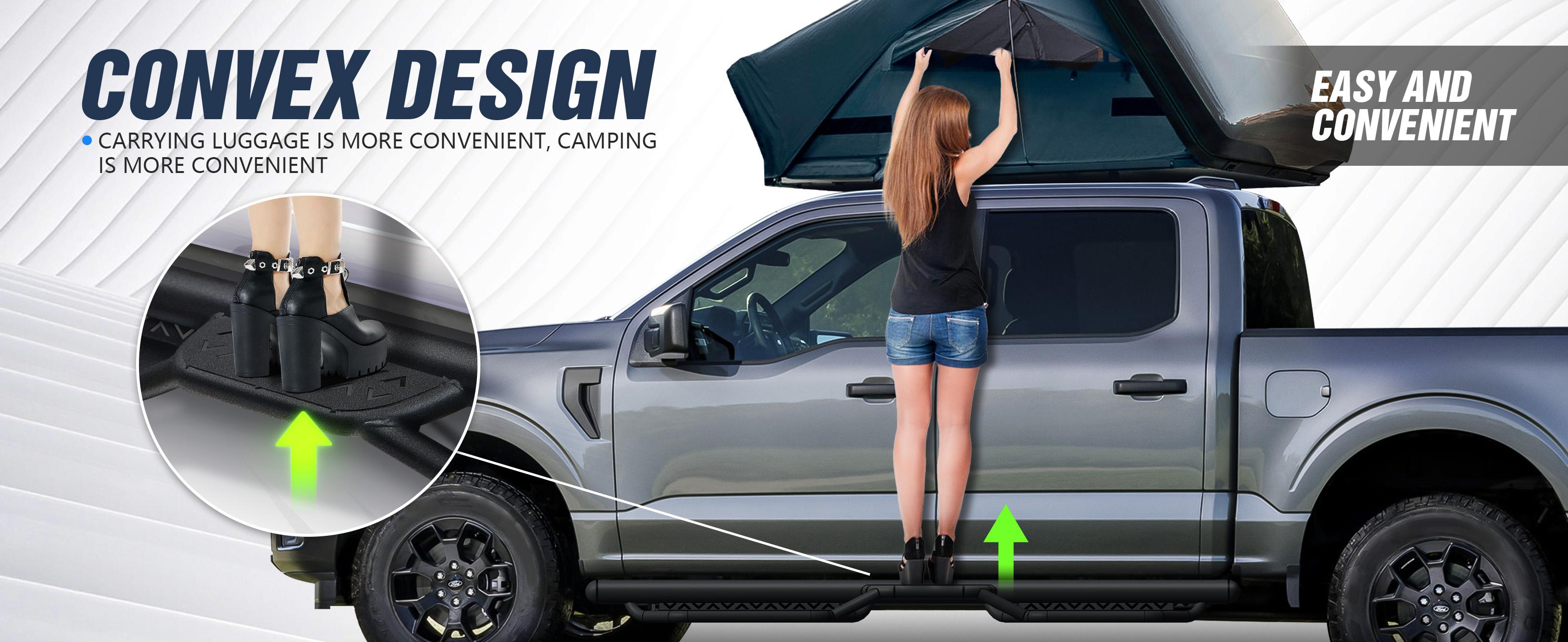 Cars Accessories Running Boards for Toyota Tacoma Compatible with 2005-2023 Toyota Tacoma Double Cab & Crew Cab (4 Full-Size Doors) | Yzona