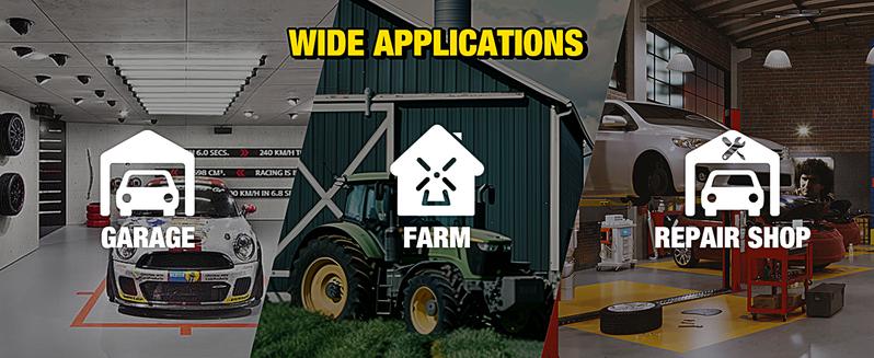 Nilight 40" Mechanic Plastic Creeper - 40 Inches Heavy Duty Shop Creeper with Padded Headrest and 6 Casters, 350 lbs Capacity, Red