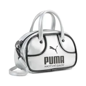 PUMA Womens 1976 Metallic Micro Grip Satchel  Casual - Grey