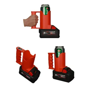 TripleD Tools ToolFuel Can Sleeve Hybrid Milwaukee Battery & Can Holder 5.0Ah Tough 3D Printed Texas-Made Drink Protector