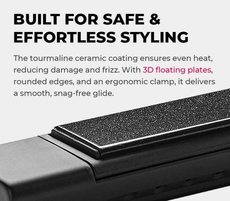 TYMO AIRFLOW- Straightener and Curling Irons 2 in 1, 360° Cooling Air Hair Curler, Tourmaline Coating, Comfort, hair styling tools, Plancha de cabello