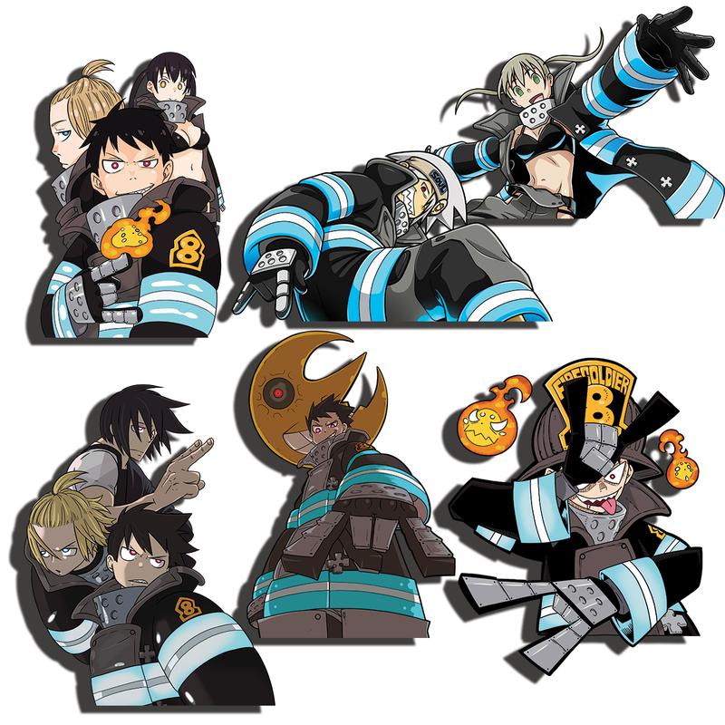 Fire Stickers for Car, Laptop, Flasks, etc, Water-proof and UV-resistant, 5 inches tall, 4oz weight