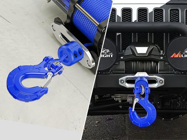 Nilight Forged Steel Winch Hook 3/8" Grade 70 Safety Latch Winch Cable Hook Stopper & Clevis Slip Hook Sets, Included Allen Wrench,Max 35,000 lbs Nilight Forged Steel Winch Hook 3/8" Grade 70 Safety Latch Winch Cable Hook Stopper & Clevis Slip Hook Sets, Included Allen Wrench,Max 35,000 lbs