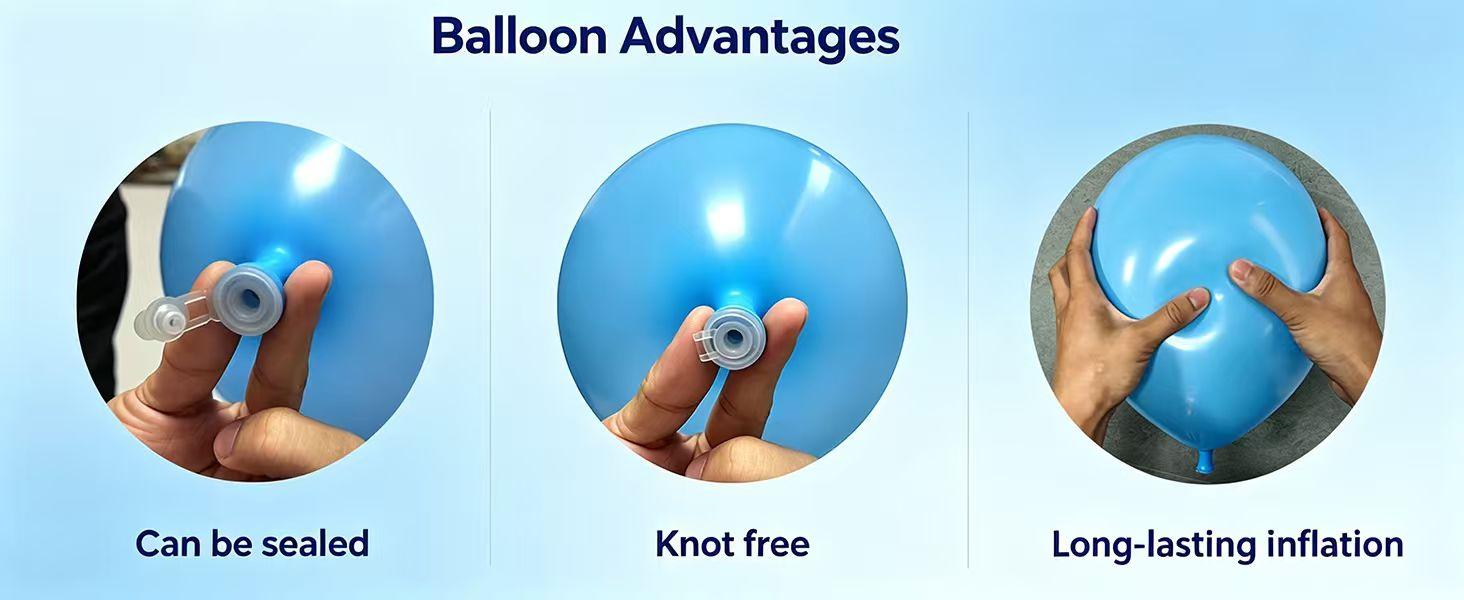 Self-Sealing Round Latex Balloons Various Colors Pack - 32 Pcs 12 Inch Multi-Use Reusable Decor Balloons for Party, Gender Reveal Ball Drop, Indoor-Outdoor Room Decorating Home & Festive Supplies