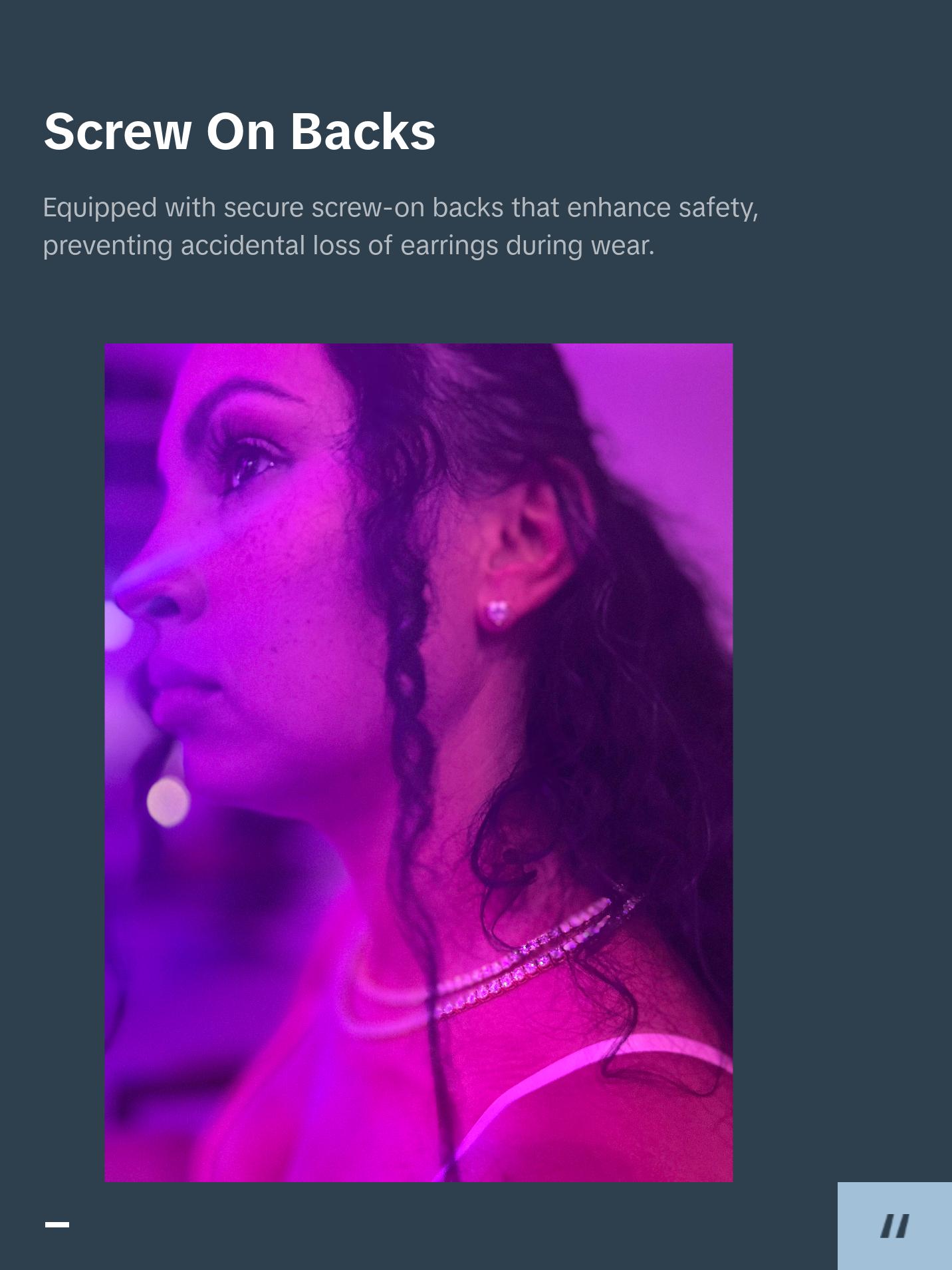 Heart Shaped Sterling Silver VVS Earrings