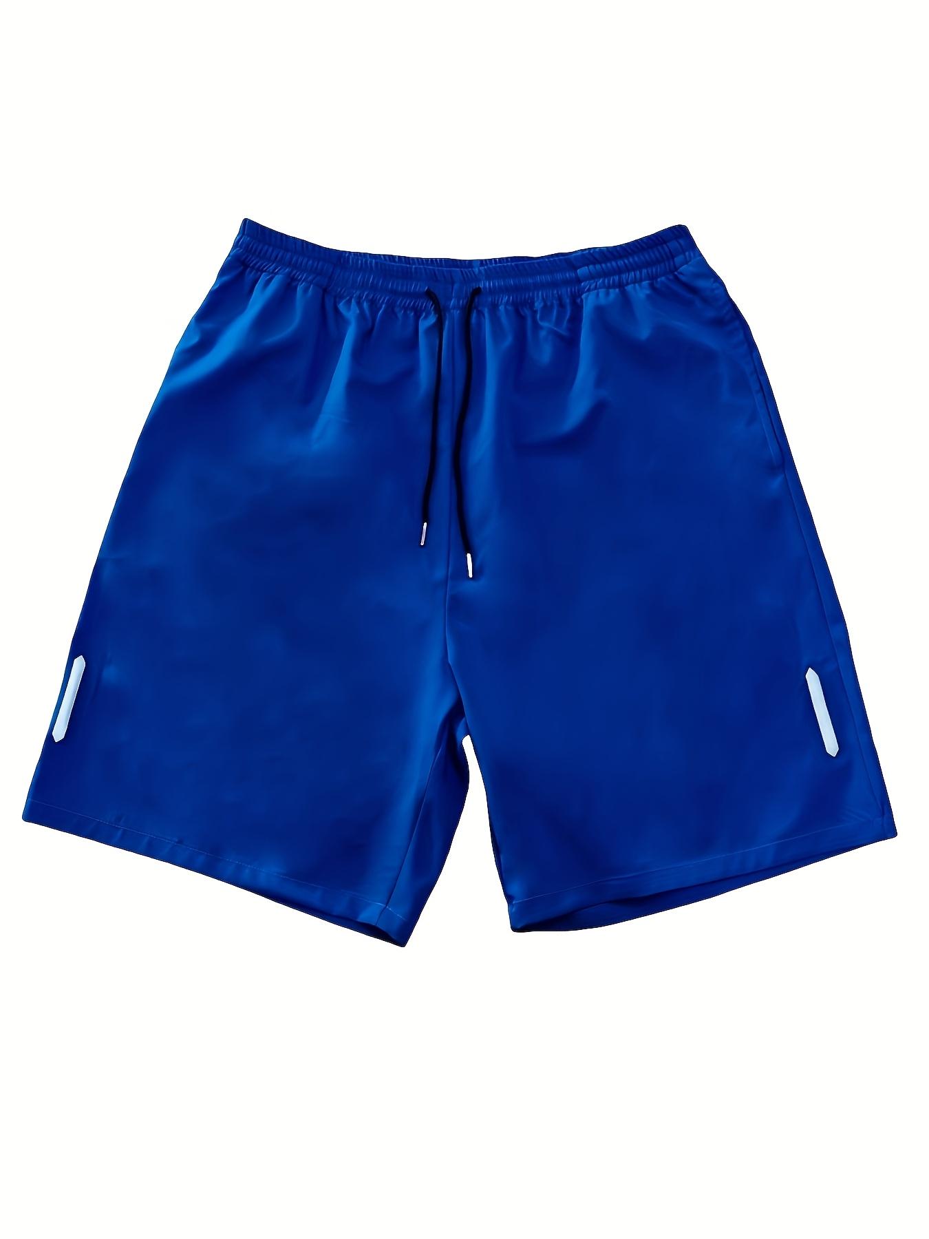 10pcs，5Pcs Men's Simple Sports Shorts, Thin Ice Silk Quick-drying Running and Fitness Pants for Summer, Loose, Breathable and Casual Knee-length Trousers