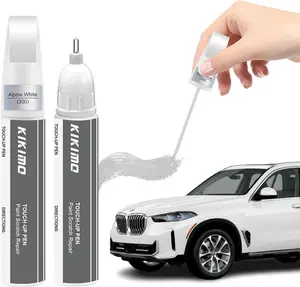 for BMW Touch Up Paint(Alpine White(300)), Car Paint Repair Kit for BMW, 2 In 1 Scratches Repair with Pen Tip and Brush, Color-Matched for Quick & Easy Fix