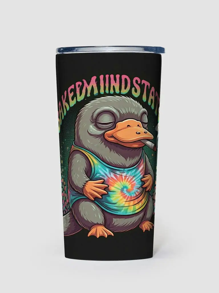 Tie-Dye Platypus Stainless Steel Tumbler