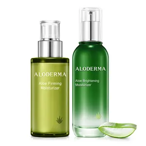 Aloderma Aloe Face Moisturizer Set, 2 Pieces - Brightening Moisturizer, Firming Face Lotion