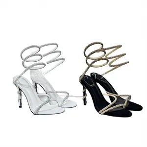 Rhinestone high heels